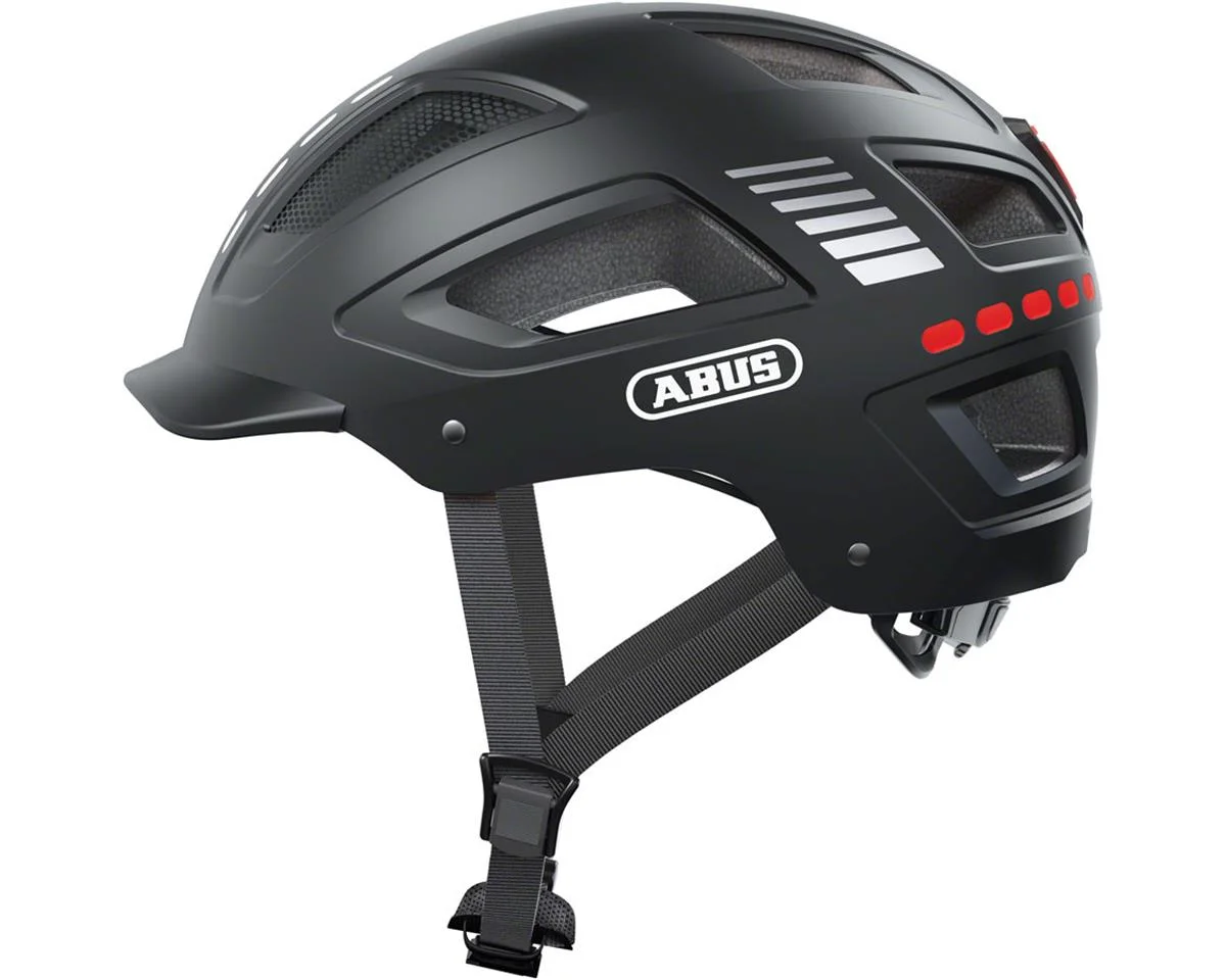 Abus Hyban 2.0 Urban Helmet (Signal Black) (56-61cm) (L) (w/Rear LED)